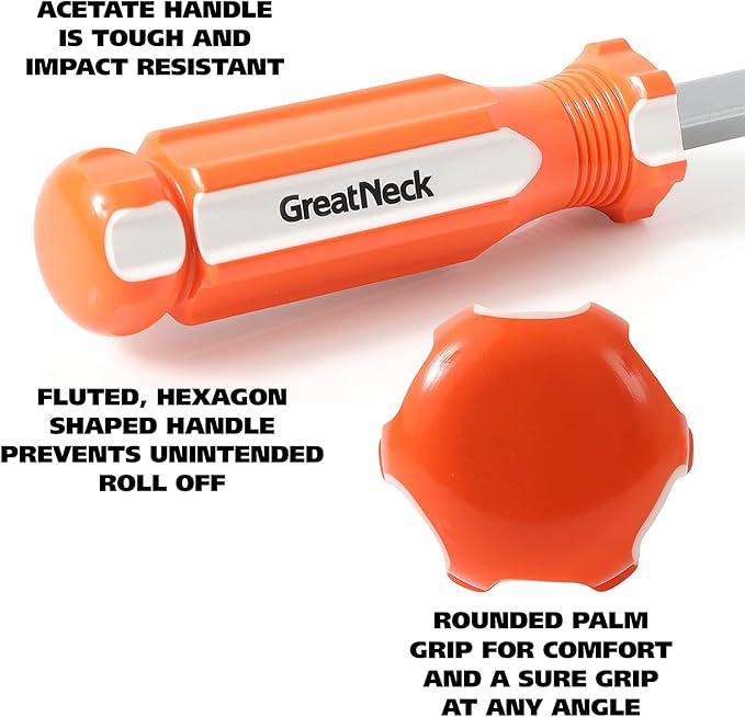 GreatNeck 7 Piece Screwdriver Set - Slotted and Phillips Heavy Duty Screwdriver