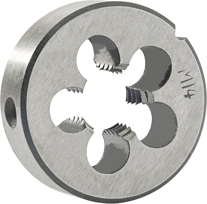 Aceteel M14 x 2 Metric Round Die, Machine Thread Die M14 X 2.0mm Right Hand