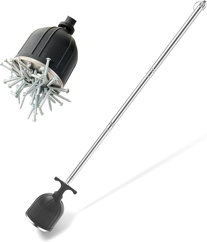 Magnetic Pickup Tool 竊?0LB Heavy Duty Magnet Stick with Handle, Extendable Magnet Wand for Nails, Screws & Metal Objects, Strong Magnetic Tool for Mechanics, Handyman, Garage & Home Use(Black)