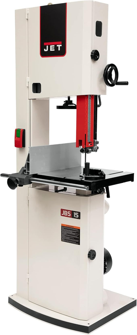 JET 15-Inch Woodworking Bandsaw, 1-3/4 HP, 115/230V 1Ph (Model JWBS-15)