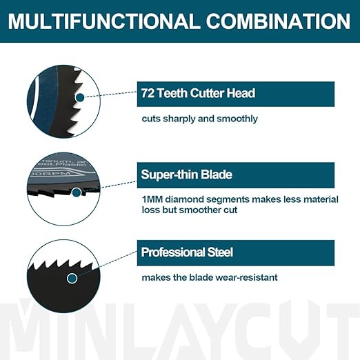 3inch HSS Mini Saw Blade - MINLAYCUT 72T 10mm Bore Cutting Discs 10pcs 75mm for Wood, Copper, Aluminum, Plastic and Soft Metal