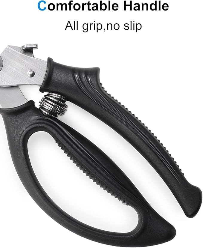 Kitchen Shears, [Easier Spatchcock] Heavy Duty Kitchen Scissors, All Purpose for Food Turkey Fish Meat Chicken Bone Cutting, Ultra Sharp Poultry Shears for Cooking, Barbecue, Dishwasher Safe