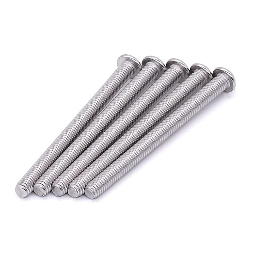 1/4-20 x 2-3/4" Button Head Socket Cap Bolts Screws, 304 Stainless Steel 18-8, Allen Hex Drive, Bright Finish, Fully Machine Thread, Pack of 10