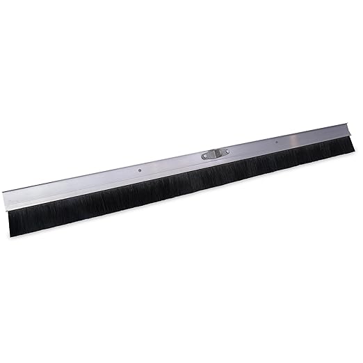 MARSHALLTOWN Aluminum Backed Concrete Broom for Finishing, Polypropylene Fibers, 60 Inch, Made in The USA, 429