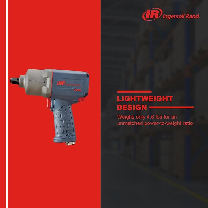 Ingersoll Rand 2235PTiMAX, Industial Pin Type, 1/2-Inch Pneumatic Impact Wrench, 930 ft-lbs Torque