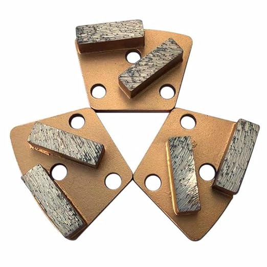 Trapezoidal Diamond Grinding Discs for Warrior, XtremePolishing & ASL Grinders, 30/40 Grit, Soft Bond, Set of 3PCS