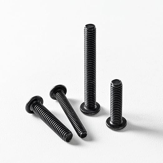 1/4-20 x 1 (25 Pack) Flat Head Hex Socket Cap Screws Bolts, Black Oxide 304 Stainless Steel 18-8, Hex Drive, Bright Finish, Fully Machine Thread