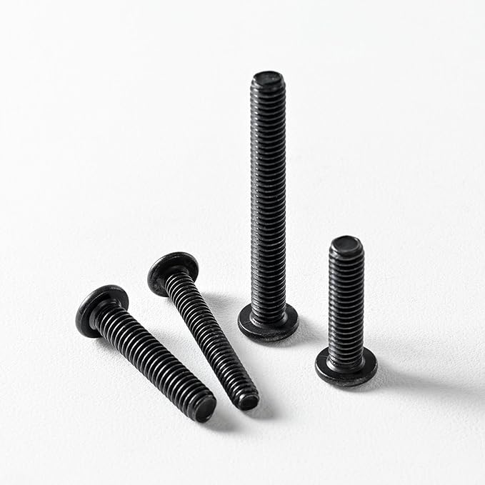 5/16-18 x 1-3/4" (10 Pack) Flat Head Hex Socket Cap Screws Bolts, Black Oxide 304 Stainless Steel 18-8, Hex Drive, Bright Finish, Fully Machine Thread