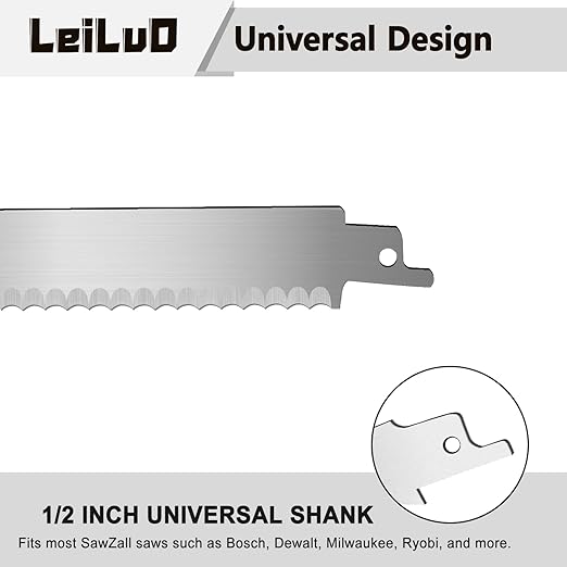 LEILUO 9-Inch Soft Material Reciprocating Saw Blades 2 Piece Sawzall Blades for Cutting Sponge Foam Insulation Material with Storage Case