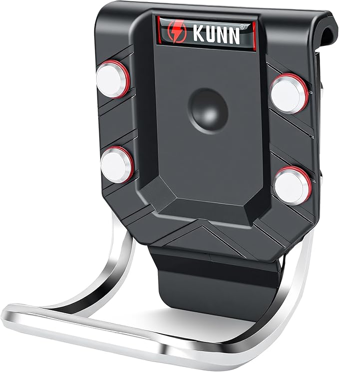 KUNN Hammer Holder for Belt, Quick-Release Tool Holster & Loop, Fits Up to 2.7" Belts, Heavy-Duty Aluminum Alloy Clip for Hammer, Hatchet, Mallet