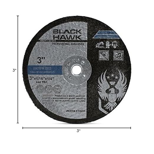BHA Metal and Stainless Steel Cut Off Wheels for Die Grinders, 3??x 1/16??x 1/4??- 25 Pack