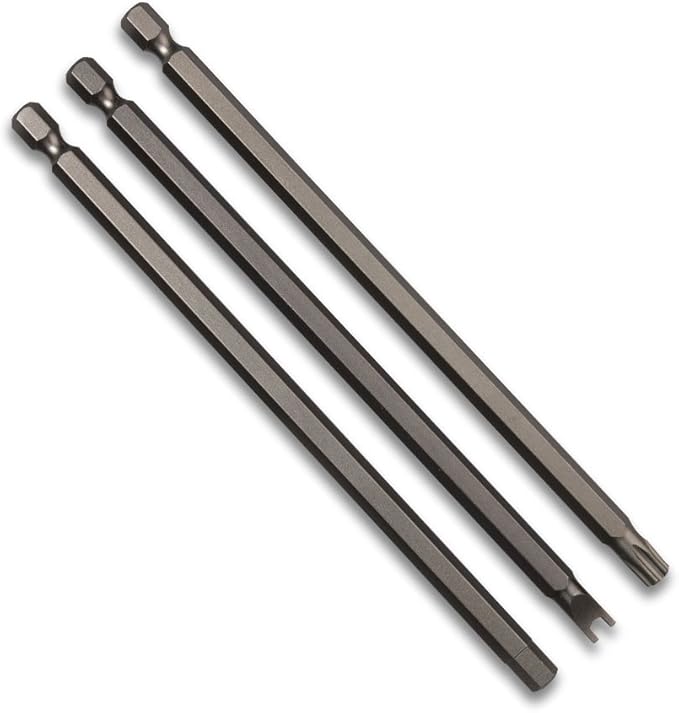 NEIKO 10224A 1/4" Extra Long Security Bit Set, 32 Piece Screwdriver For Drill, S2 Steel 6” Long Torx ,Tamper Proof , Torx, PoziDriv, Spanner, Tri-Wing, Security Power Bit