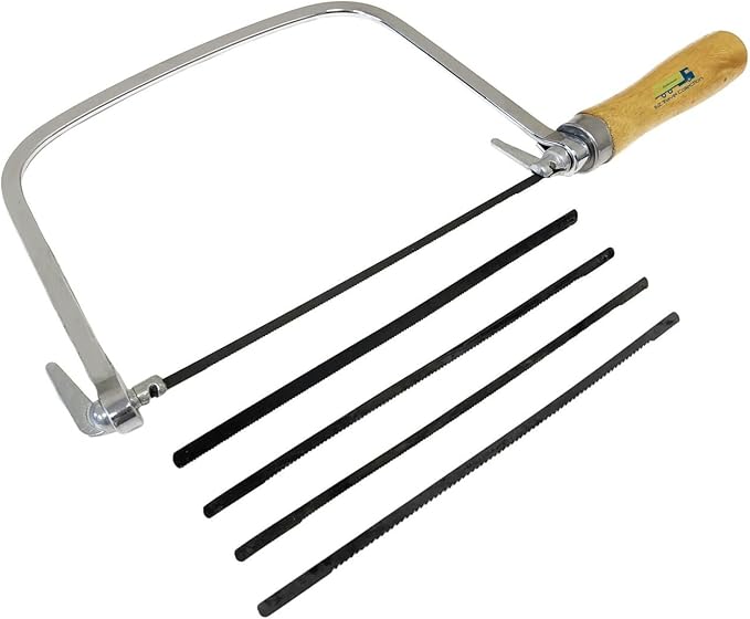 Deep Cut Coping Saw 5 PC Blade Set Cutting Carpentry Trim Wood Work