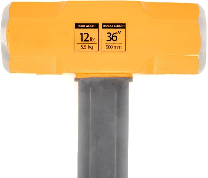 TREMMOR | IRON CORE Sledge Hammer (12 LB. Head, 36 inch Handle)