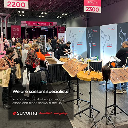 Suvorna 6.5??Thinning Shears for Hair Cutting, Trimming and Styling. Stainless Steel Texturizing Shears, blending shears and Layering Scissors for Cutting Hair for Women, Men and Adults