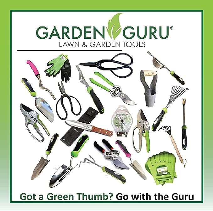 Garden Guru Soft Grip Garden Pruning Shears Scissors Clippers Hardened Titanium Blades Comfort Grips Heavy Duty Bypass Hand Pruners Branch Cutters for Gardening Trimming Bushes Flowers Plants (4 Pack)
