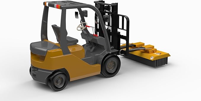 Apex 60?? 6 Row Forklift Broom ??Heavy-Duty 285lbs, Quick-Change Bristles, Durable Steel Frame for Indoor & Outdoor Use ??Ideal for Construction, Manufacturing, Landscaping & More