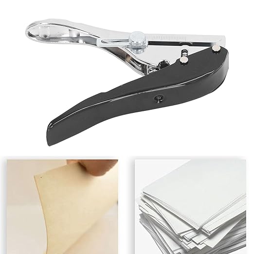 Hole Punch 8mm Single Hole Punch Heavy Duty Hole Puncher for Paper Cards Plastic Cardboard