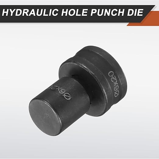HARFINGTON Hydraulic Hole Punch Die 過4횞20mm Slot Hole 40Cr Steel Electric Punching Kit for CH70 Electric Punching Machine, Black