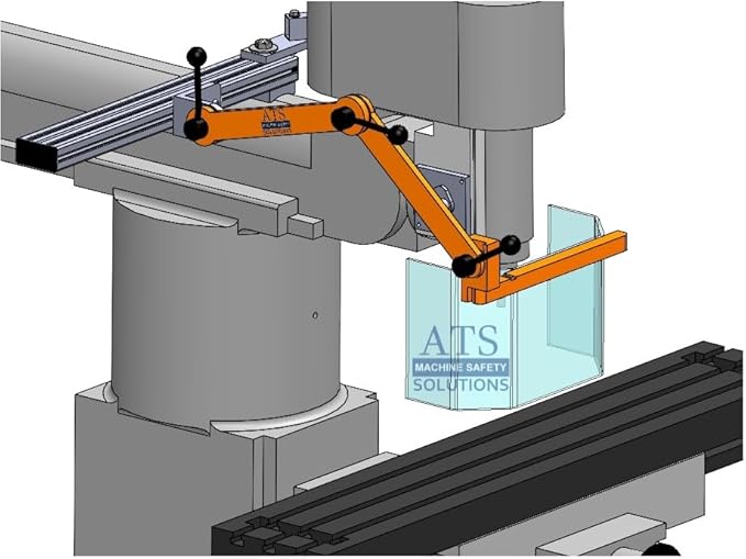 Ram Mount Milling Machine Safety Guard, Standard Model, No Interlock. Part # MG-3 by ATS Machine Safety Solutions
