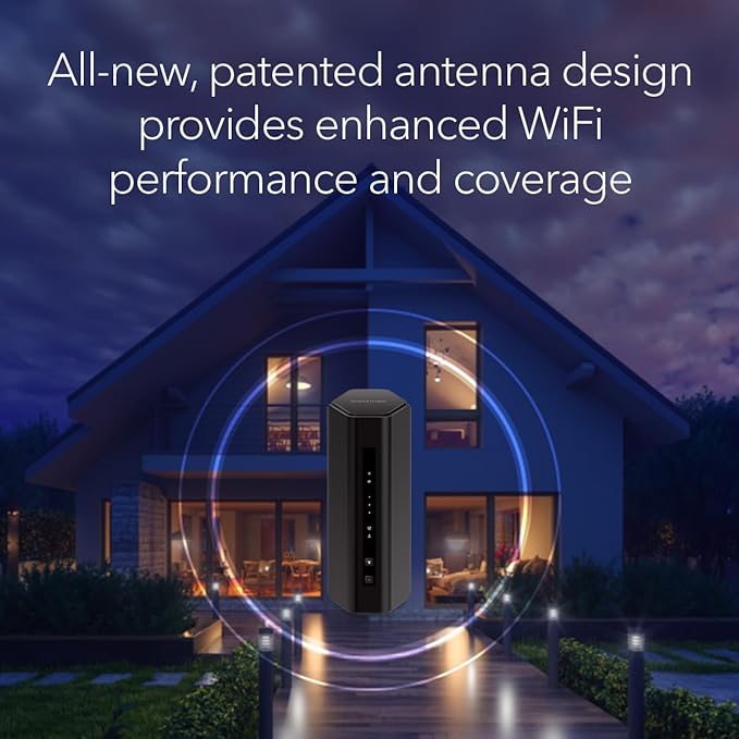 NETGEAR Nighthawk Dual-Band WiFi 7 Router (RS150) - Router Only, BE5000 Wireless Speed (up to 5.0 Gbps) - Covers up to 2,250 sq. ft., 80 Devices - 2.5 Gig Internet Port ??Free Expert Help