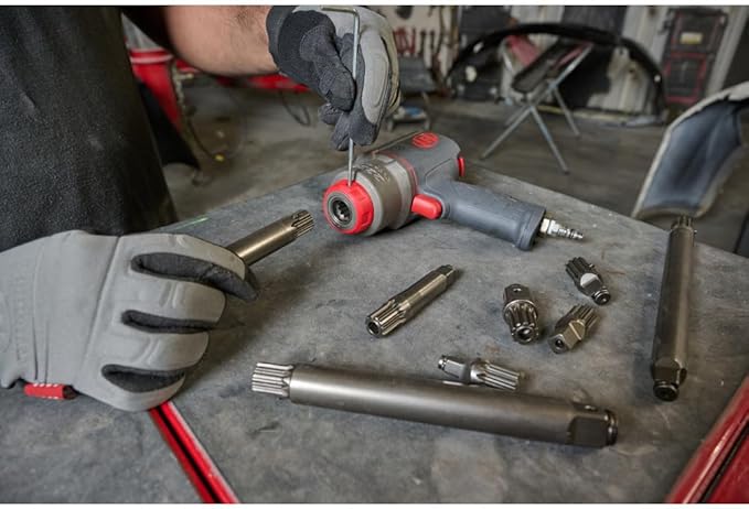 Ingersoll Rand 2236QTIMAX-2 DXS2 1/2" Air Impact Wrench, 2" Extended Anvil, Quiet, 1500 ft-lb Torque, Titanium Hammercase, Friction Ring Retainer, Pistol, Interchangeable Anvil, Multi-functional Tool
