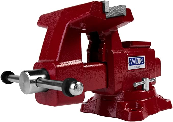 Wilton Utility Bench Vise, 6-1/2??Jaw Width, 6" Jaw Opening, 4" Throat (Model 676U)