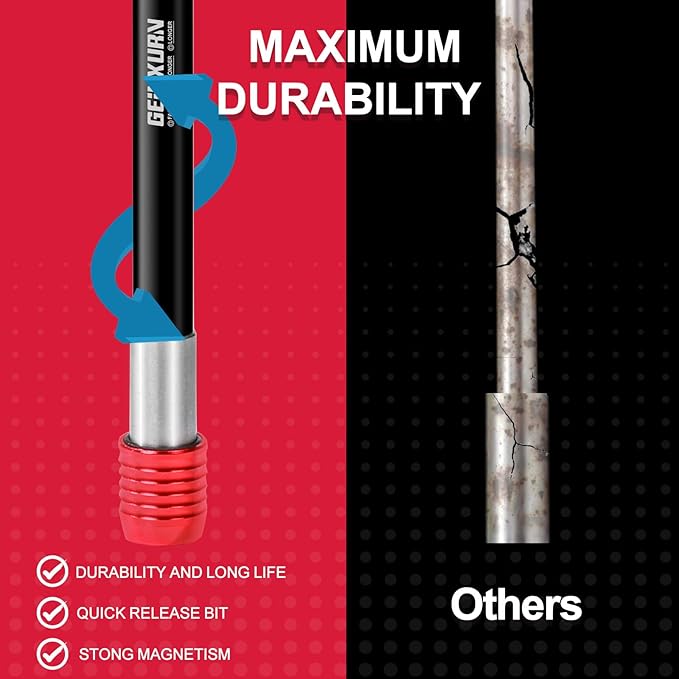 6??Impact Screwdriver Bit Holders Extra Long, Magnetic Extension Quick-Change Socket Drill Bit Holder Cr-V Steel Hex Shank Quick Release Drill Bit Guide