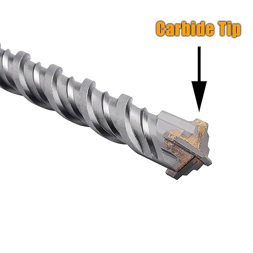 1-1/4" x 39" SDS Plus Rotary Hammer Drill Bit, Concrete Drill Bit, Cement Drill Bit for Concrete, Brick, and Stone (39" Length, 1-1/4" Diameter)