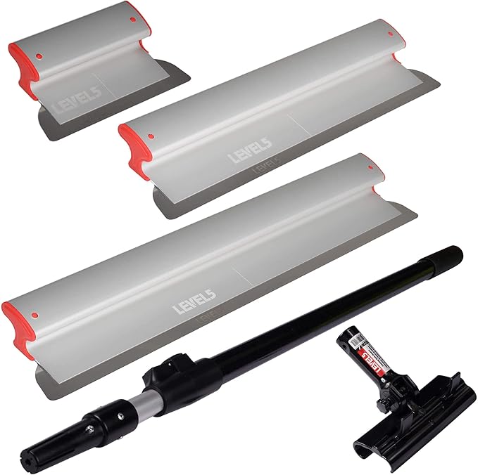Level 5 Tools 5-441 Drywall Skmmng BLD Set,10",24",32",Adptr