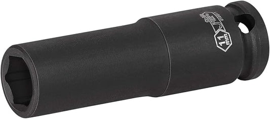 Jetech 3/8-Inch Drive 11mm Deep Impact Socket with 6-Point Design, Heat-Treated Chrome Molybdenum Alloy Steel, Metric