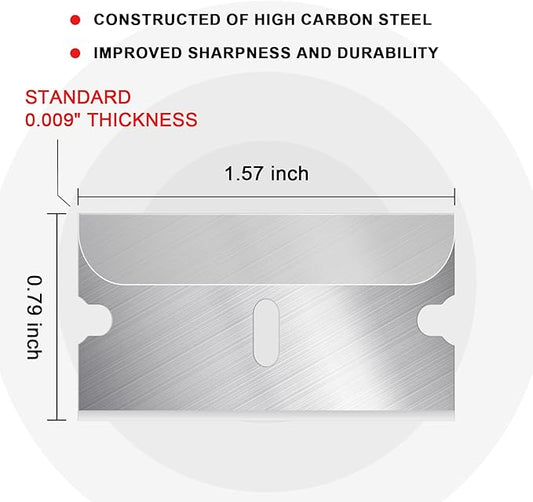 100 Count Single Razor Edge Blades ??Premium SK5 Carbon Steel, Ultra-Sharp & Durable for Professional Shaving, DIY Crafts and Industrial Use