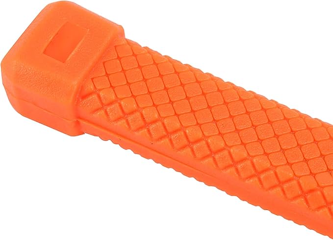 4 lb Dead Blow Hammer with Steel Shot Filled Head, Spark and Rebound Resistant Deadblow Mallet with Non-Slip Diamond Textured Handle, Orange