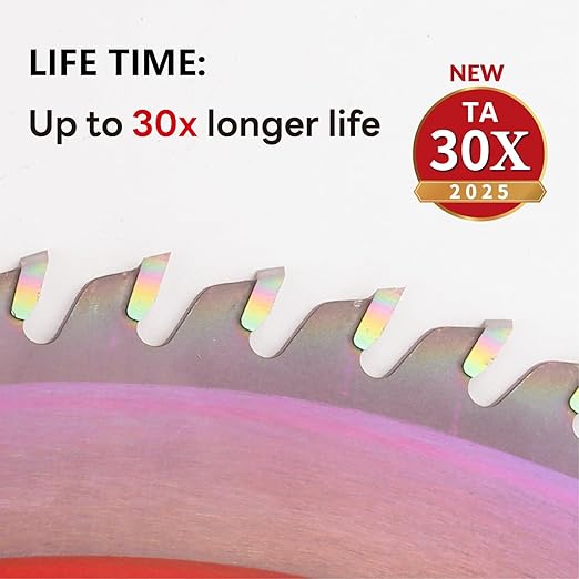 Circular Saw Blades Woodworking TA Series,12" 80 Tooth 1" Arbor, Fine Finish/General Purpose,Special Anti-Thermal Adhesion Coating on Cutting Head -TA,High Finish,Long Life, W12 80T TA