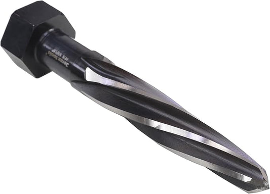 H.S.S Aligning Reamer, 15/16" Cutter Diameter with Hex Shank, Spiral Flute