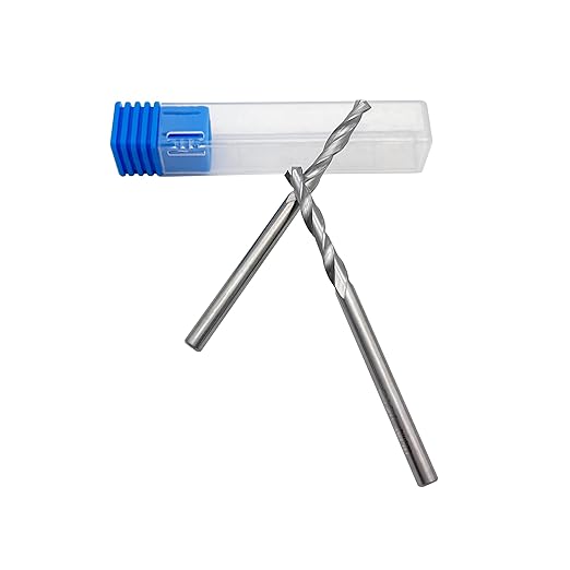 1/16" Solid Carbide Jobber Drill Bits with Straight Shank and 118째 Point Angle, Made from Tungsten Carbide Material,5-Piece