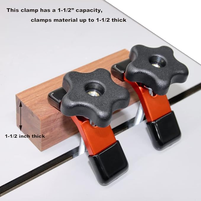 O'SKOOL 2 Pack Mini Hold Down Clamps Kit, 3-1/3??L x 1??Width T-Track CNC Router Clamp