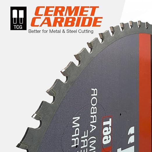 14 Inch Metal Cutting Saw Blade, 66 Tooth Cermet Carbide Steel Cutting Blade, Long Life Metal & Stainless Steel Cutting Chop Saw Blade, Fits Evolution 14" Chop Saws and Other Table Saws