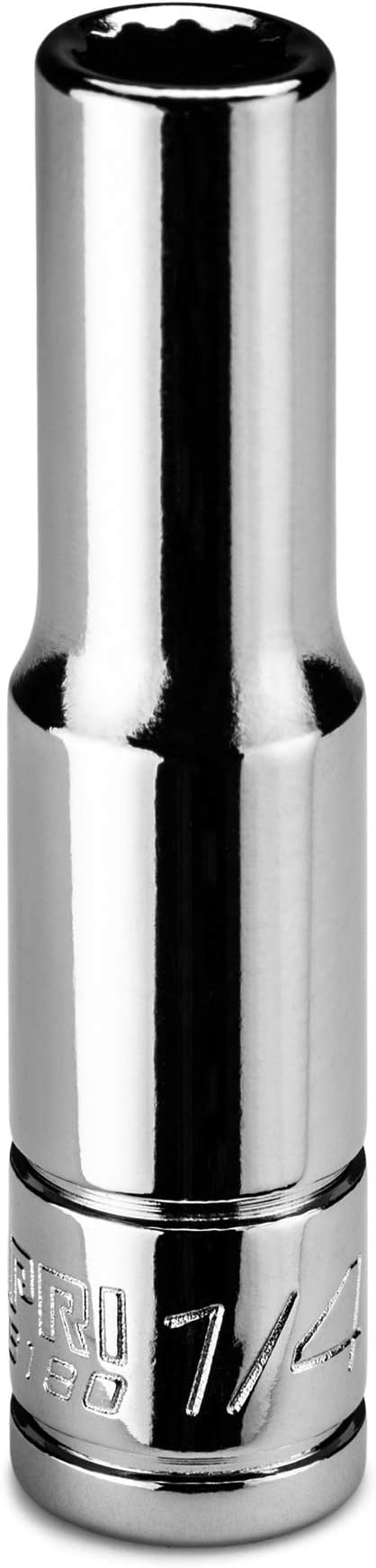 Capri Tools 1/4 in. Deep Socket, 1/4 in. Drive, 12-point, SAE