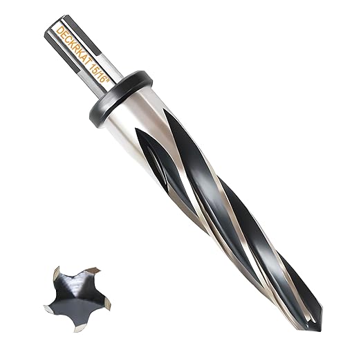 15/16" Reamer Drill Bit for Metal, M2 HSS Taper Reamer for Steel, Alloy, Wood, Plastic to Align, Enlarge Holes ??5-Spiral Flutes,1/2" Non-Slip Shank, 24mm Car Reamer, Bridge Construction Reamer.