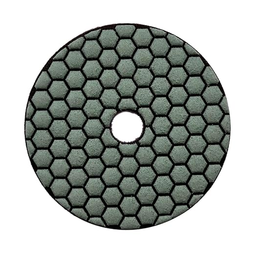 4" High Performance Dry Stone/Concrete Polishing Pads, 1.5mm Segment Height, Honeycomb Style, 30 Grit