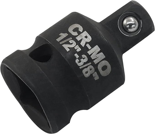 1/2" Female to 3/8" Male Impact Socket Adapter, Black Wrench Socket Adapter For Impact Driver