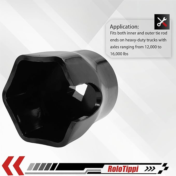 2-3/4??ID Heavy Duty Truck Tie Rod End Socket, Works On Inner and Outer Tie Rod Ends on 12,000 to 16,000 lb Truck Axles, Withstand 3/4 inch Drive Impact Wrench