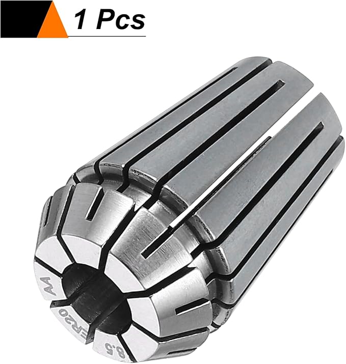 HARFINGTON Spring Collet Chuck ER20 8.5mm 65Mn Spring Steel Precision Router Collets for CNC Engraving Milling Lathe Tool