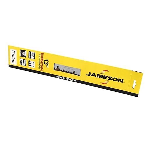 Barracuda??Tri-Cut Saw Blade with Gullet Edge, 13-Inch | Hard-Chrome Plated, Impulse Hardened Teeth | Fits Jameson and Smith Pole Saws | Durable, Clean Cutting