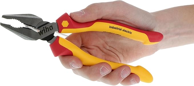 Wiha 32981 Insulated Industrial Pliers and Cutters Set, 3-Piece, 1000V VDE Tested
