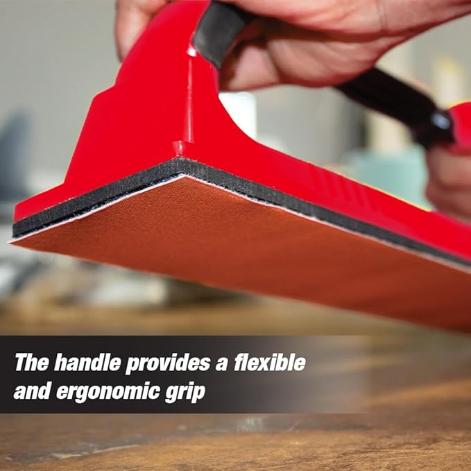 Adjustable Radius Flex Longboard Hand Sanding File Block with Hook & Loop Backing & PSA, Use Continuous Rolls, Sanding Blocks Auto Body, Sanding Blocks for Wood, Manual Sanding Tool