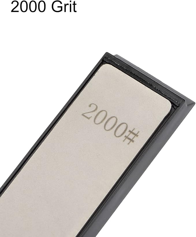 uxcell Diamond Sharpening Stones 2000 Grit Whetstone Knife Sharpener Stone with Non-Slip Base