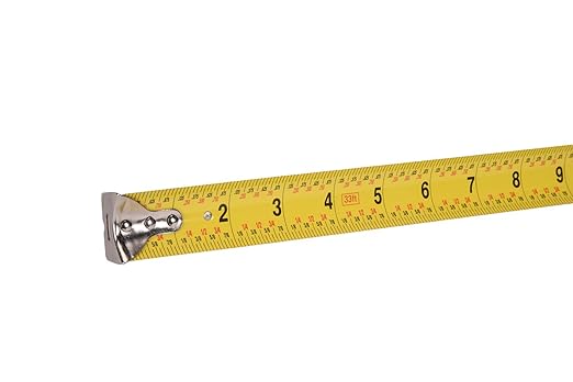 Century Drill & Tool's Big Blue Tape Measure - 33-Foot, Durable and Accurate Measuring Tape with Magnetic Tip for Easy Use, Perfect for DIY and Professional Projects