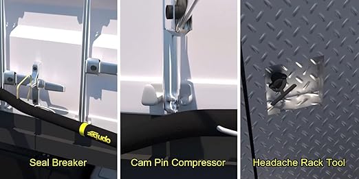 Opnbar Safety Tool (5 Pack) - 3 Trucker Tools in 1: Leverage Bar, Tire Thumper and 5th Wheel Hitch Release, Steel - by Shipping Container Safety International 6f706e626105